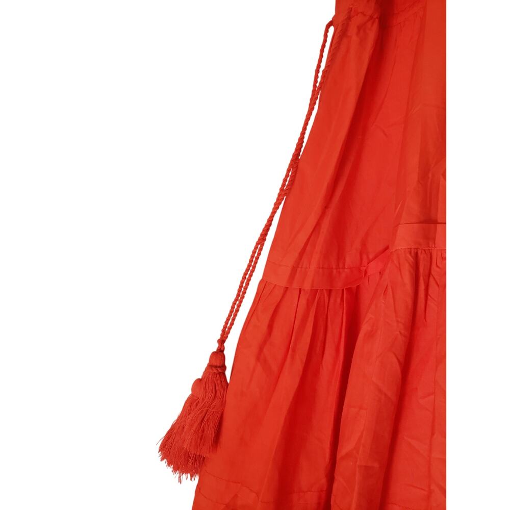 Ulla Johnson Claribel Midi Dress Poppy Orange Cot… - image 8